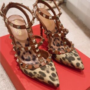 Nordstrom Leopard Print Studded Heels
